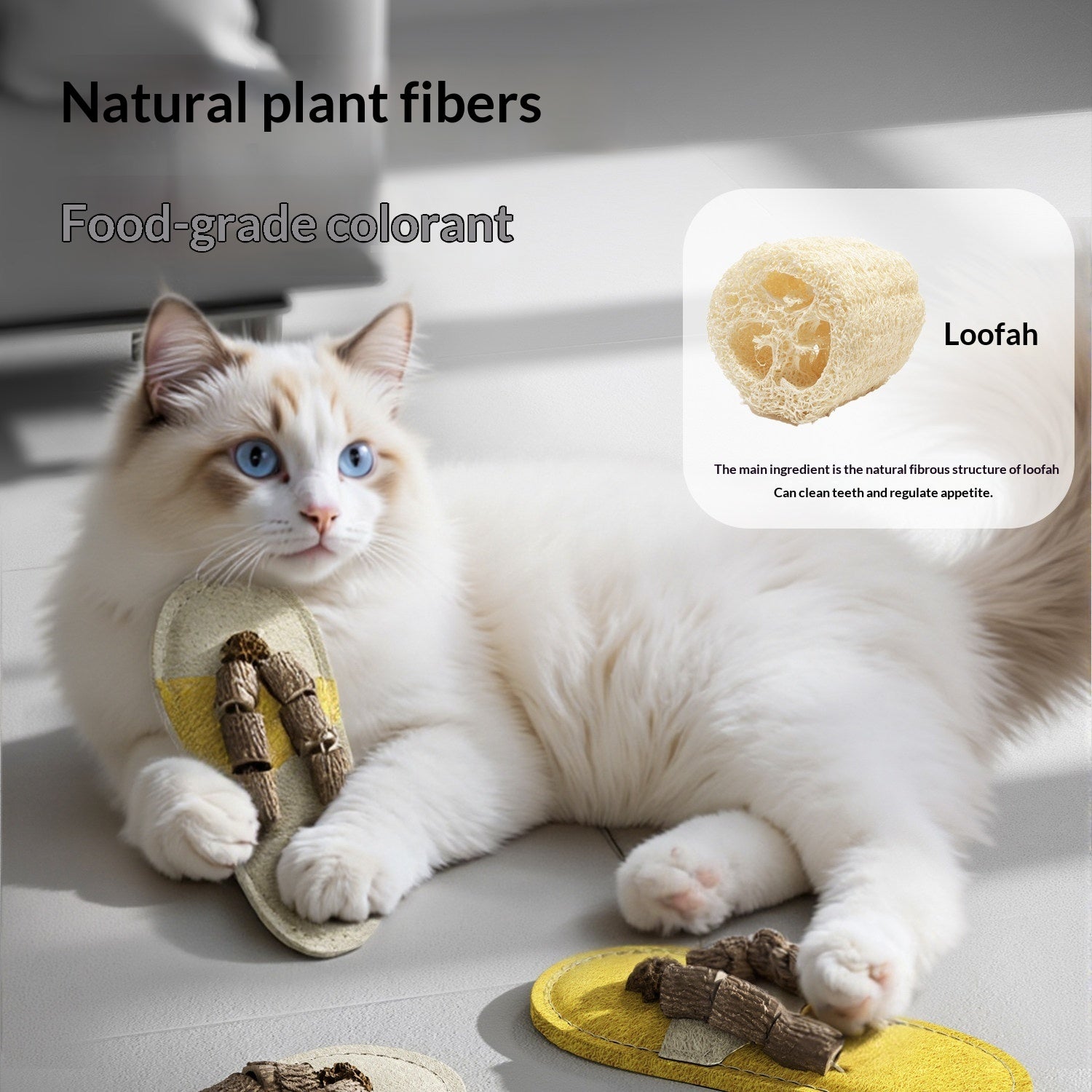 Lufr — Jouet Luffa Naturel pour Chat