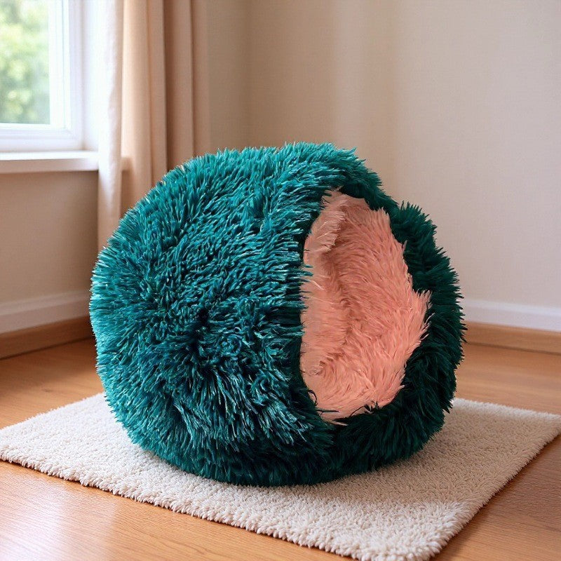 Valhalla — Lit Cocooning Demi-coquille pour Chat