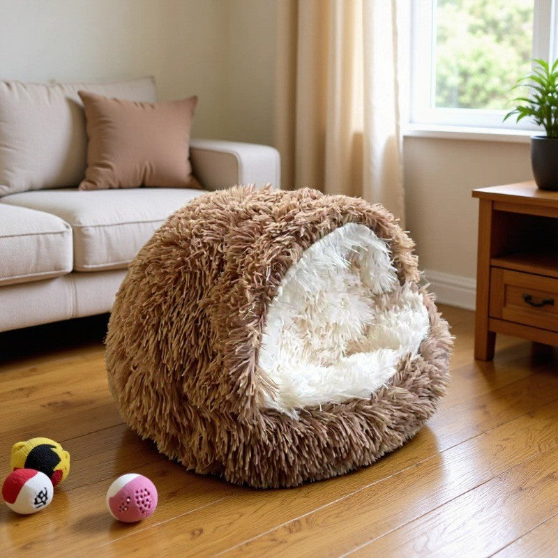 Valhalla — Lit Cocooning Demi-coquille pour Chat