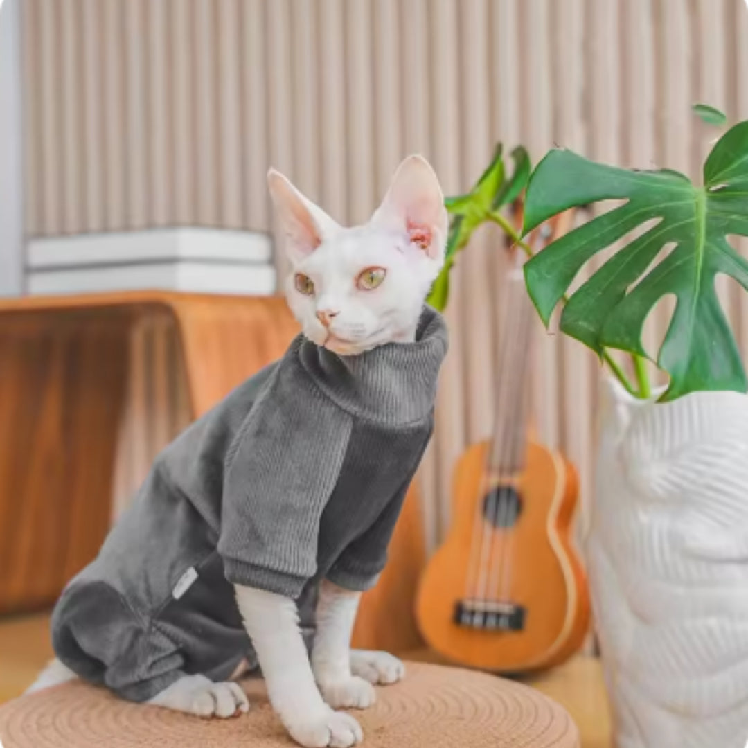 Idunn — Vêtement Polaire pour Chat Hairless