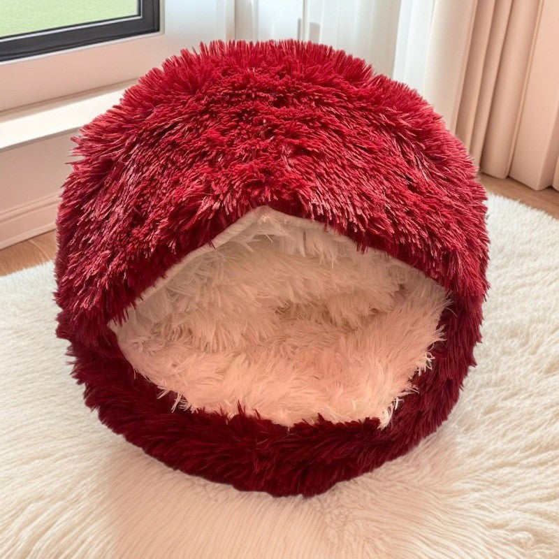 Valhalla — Lit Cocooning Demi-coquille pour Chat