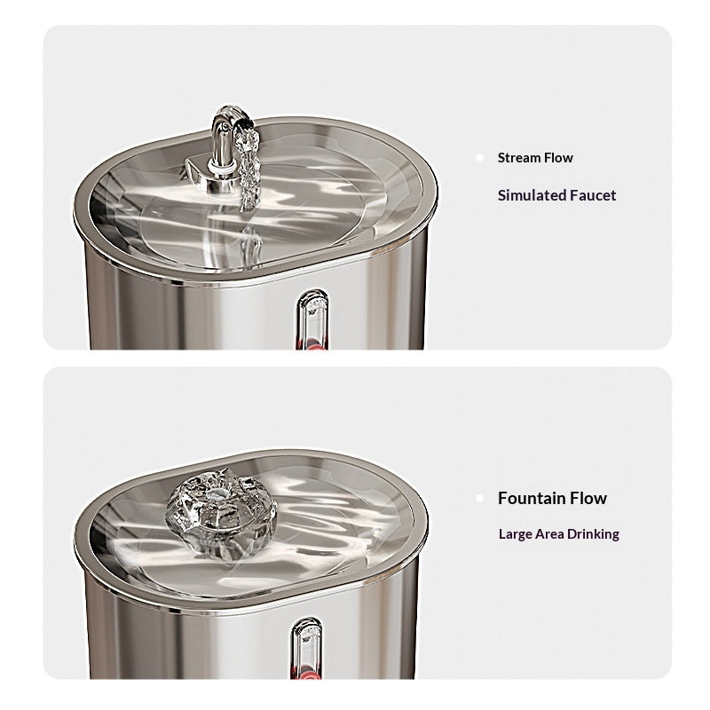 Urðarbrunnr — Fontaine Filtrante Inox pour Chat
