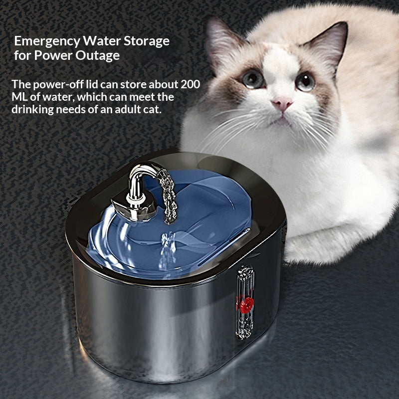 Urðarbrunnr — Fontaine Filtrante Inox pour Chat