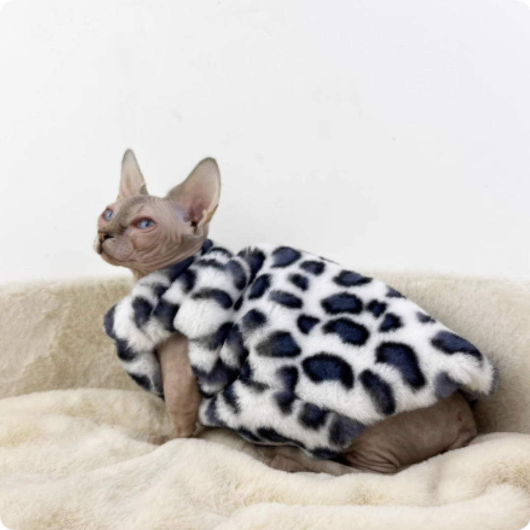 Saga — Manteau Léopard Doublé pour Chat