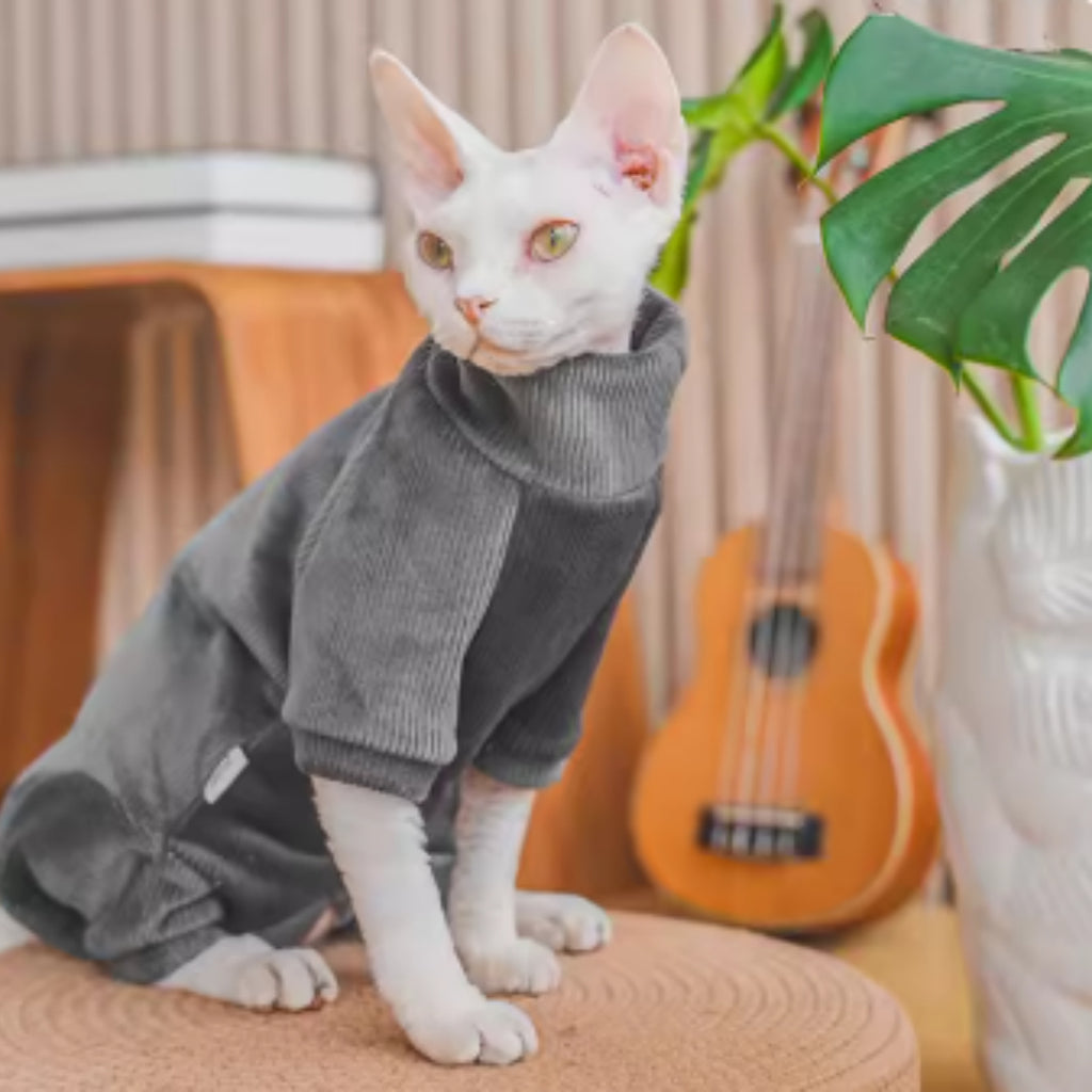 Idunn — Vêtement Polaire pour Chat Hairless
