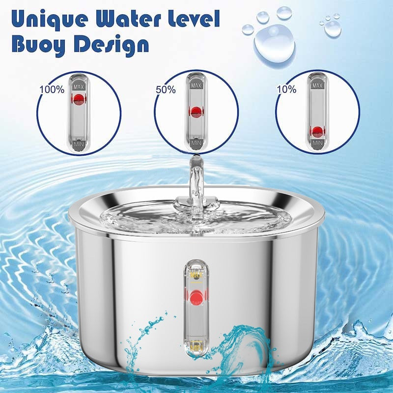 Urðarbrunnr — Fontaine Filtrante Inox pour Chat