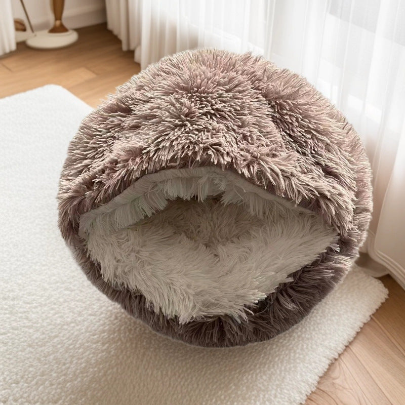 Valhalla — Lit Cocooning Demi-coquille pour Chat